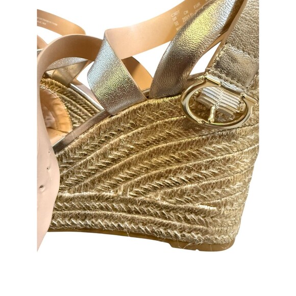 New Authentic Coach Isabela Leather Wedge Sandals Size 9 - Picture 7 of 16